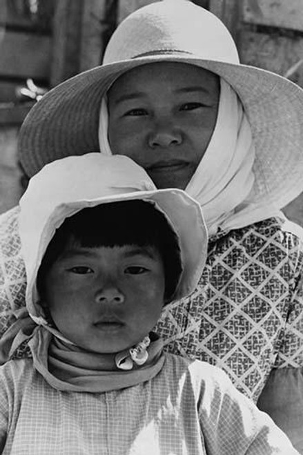 Japanese mother and daughter, agricultural workers