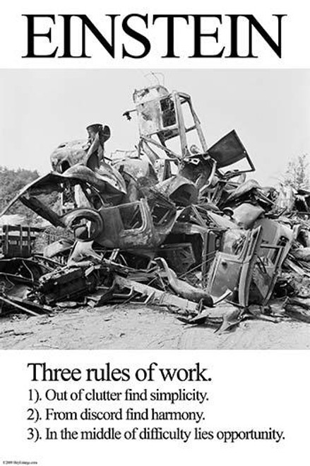 Einstein; Three Rules of Work