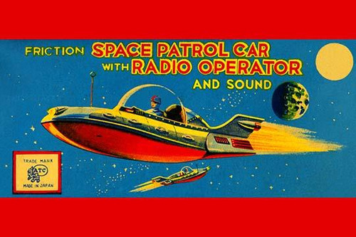 Space Patrol Car with Radio Operator