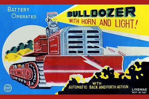 Battery Operated Bulldozer with Horn and Light