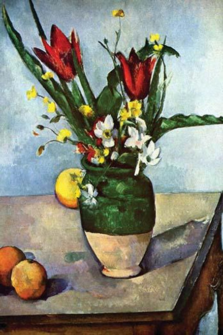 Still Life with Tulips & Apples