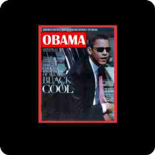 Obama-Black Cool Coasters (African American Coasters)