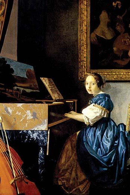 Dame on spinet