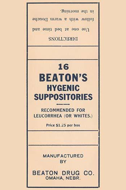 16 Beaton's Hygenic Suppositories