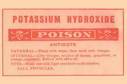 Potassium Hydroxide - Poison