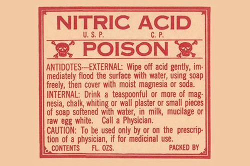 Nitric Acid - Poison