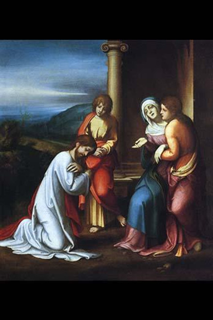 Christ leaving his mother
