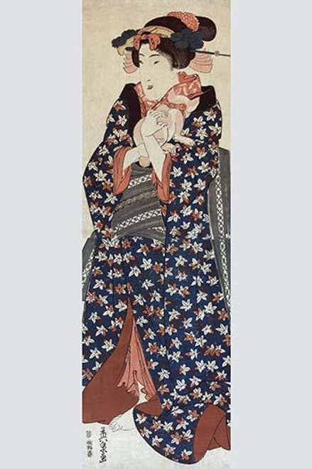 Young lady holding a cat (Neko o idaku museum)