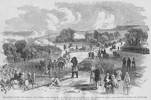 First Bull Run - Manassas, Federal Troops advance but were defeated