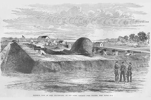 Confederate Fort Beauregard on Bay Point