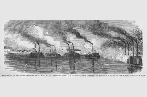 Bombardment of Fort Henry, Tennessee on the Mississippi