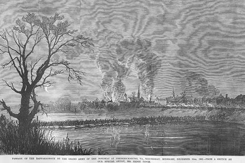Fredericksburg on the Rappahannock Destroyed by Fire