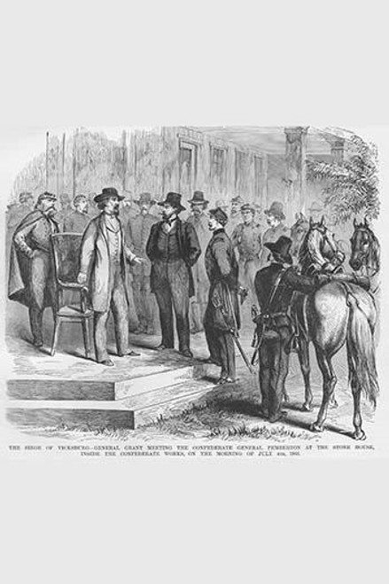 Grant Accepts the Surrender of General Pemberton at Vicksburg