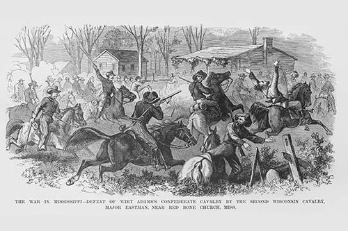Defeat of Wirt Adams Confederate Cavalry by the 2nd Wisconsin