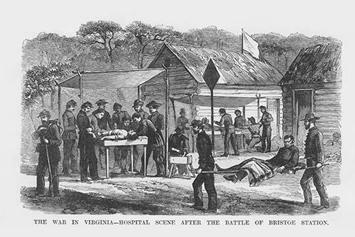 Hospital after the Battle of Bristoe Station