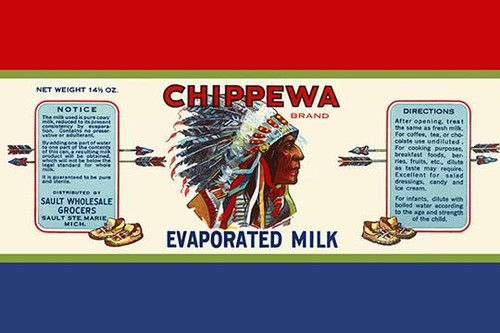 Chippewa Brand Evaporated Milk