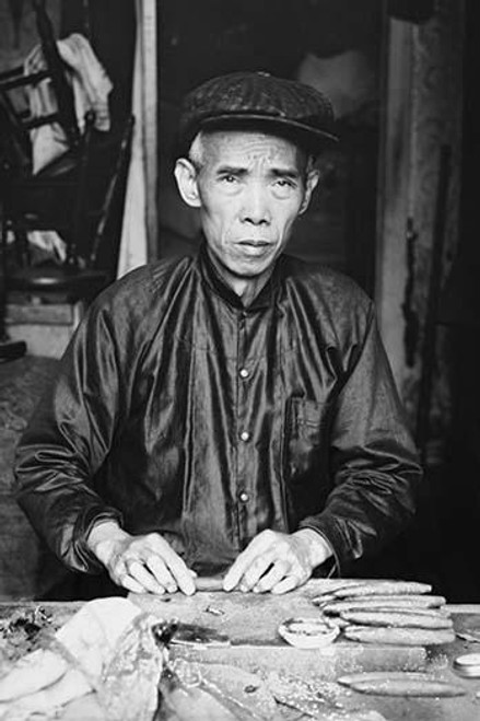 Chinese Cigar Maker in Native Costume