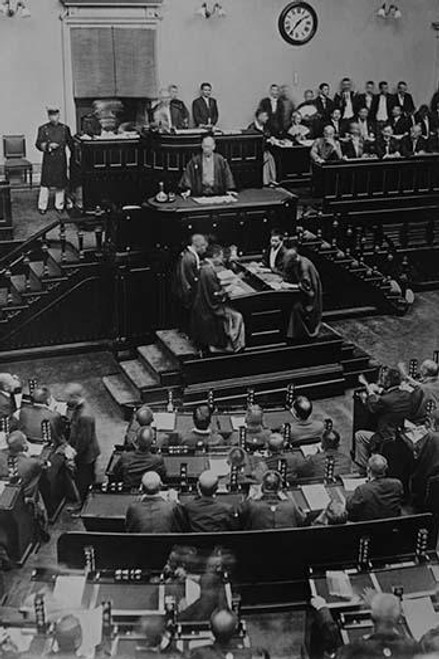 Japanese Diet or Legislature in session in Tokyo