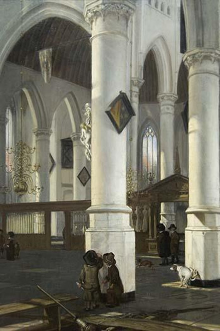 Interior of the Old Church in Delft, 165052