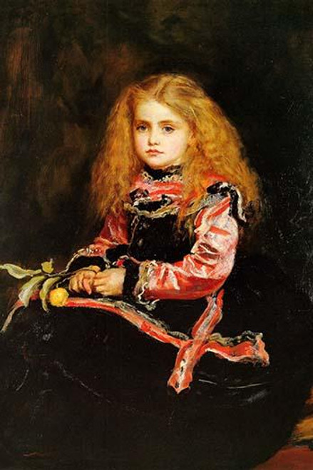 A Souvenir of Velasquez - A little girl with a Lemon Sprig