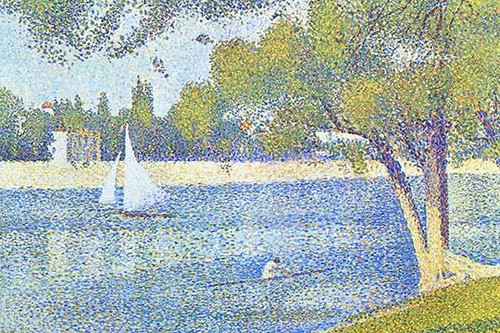 The Seine by the Island of Jatte in Spring