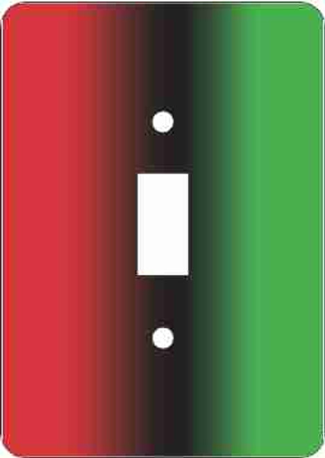 Red, Black and Green Switch Plate (African American Single Switch Plate)