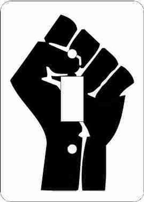 Black Power Fist Switch Plate (African American Single Switch Plate)