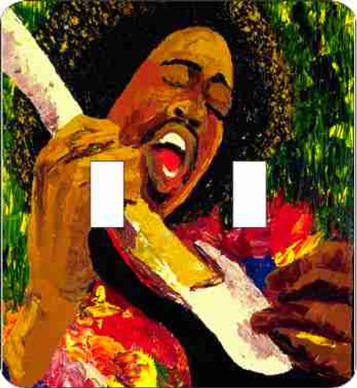 Hendrix Double Switch Plate (African American Double Switch Plate)