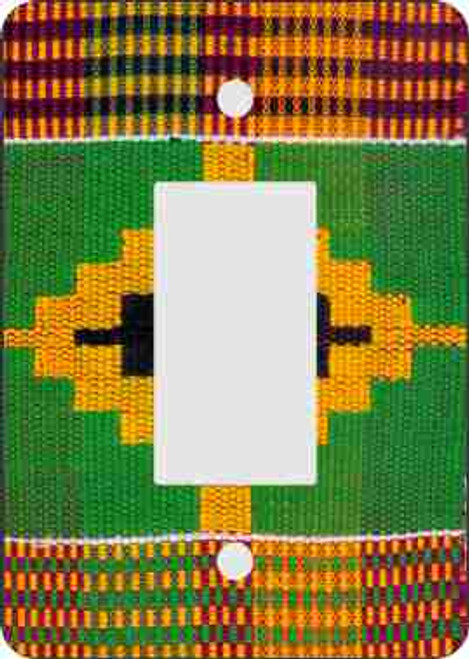 Kente Cloth Rocker Switch Plate (African American Rocker Switch Plate)