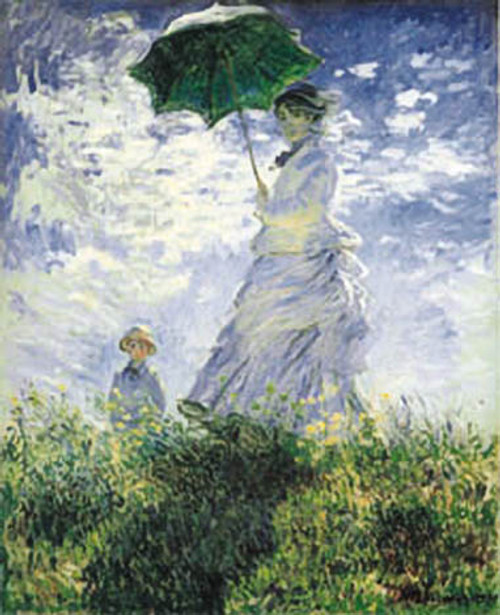 Woman With Parasol Poster