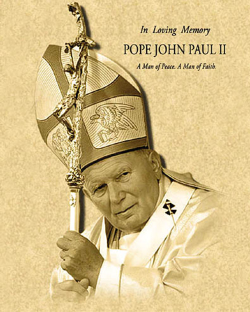 Pope John Paul II Parchment Poster