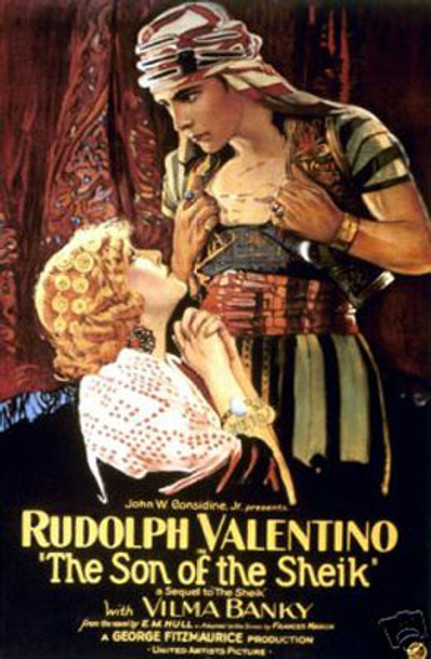 The son of the Sheik Rudolph Valentino Poster