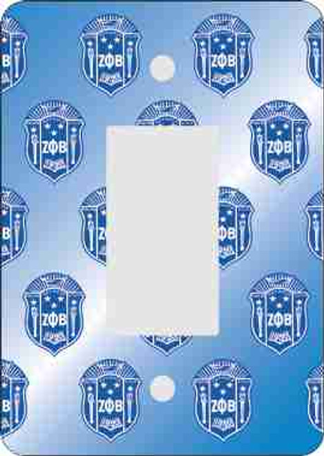 Zeta Phi Beta Rocker Switch Plate-Mini Print (African American Fraternity-Sorority Light Switch and Outlet Plate Wall Covers)