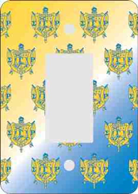 Sigma Gamma Rho Rocker Switch Plate-Mini Print (African American Fraternity-Sorority Light Switch and Outlet Plate Wall Covers)