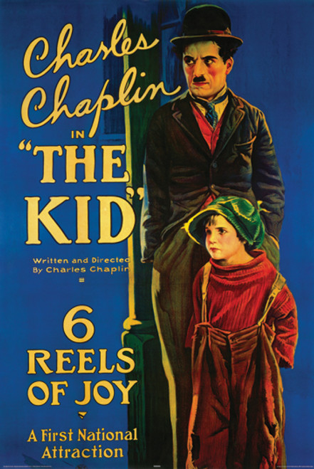 Charlie Chaplin The Kid Vintage Style Poster