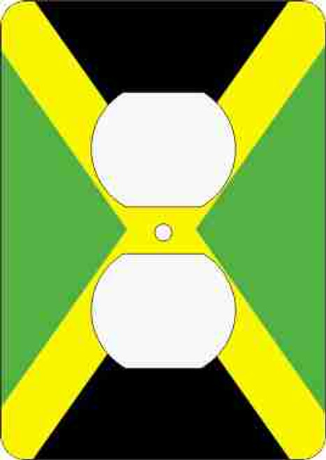 Jamaican Flag Outlet Cover (African American Outlet Plate)