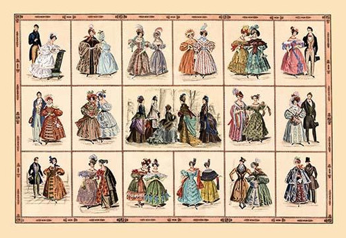 Italian Fashion of 1833 - Composite