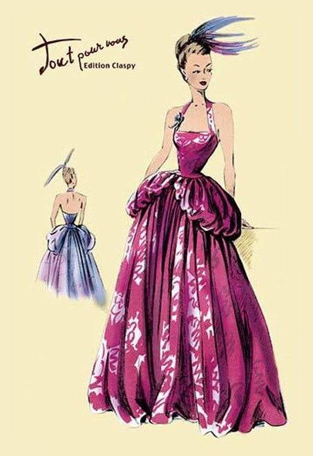 Magenta Evening Gown