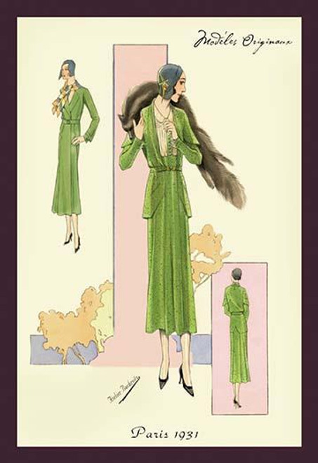 Emerald Suit with Stole