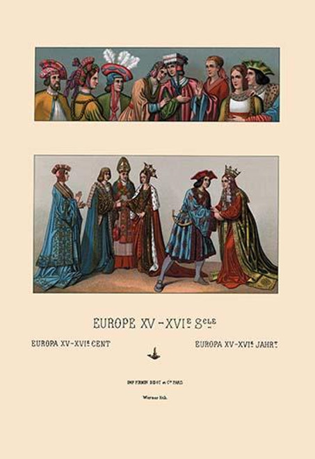 An Assortment of Fifteenth Century French Costumes