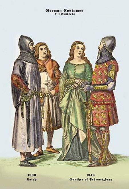 German Costumes: Knight and Gunther of Schwarzburg