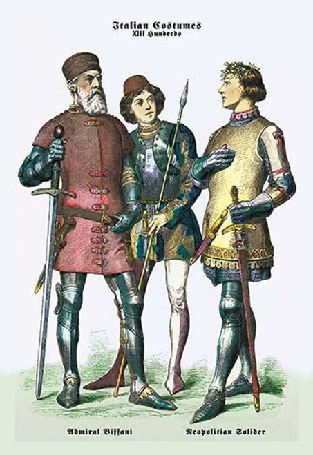 Italian Costumes: Neopolitan Soldiers