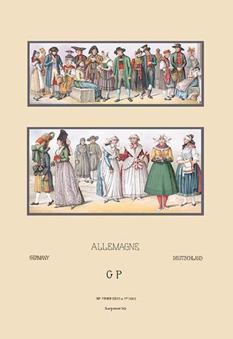 Popular Saxon and Bavarian Costumes