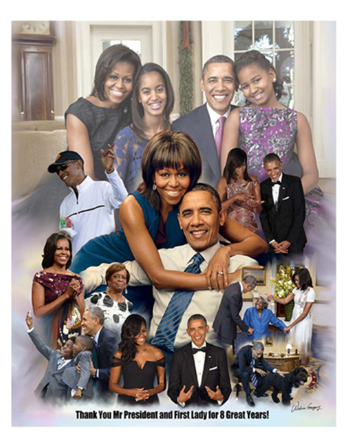 Thank You Mr. President and First Lady for 8 Great Years Poster