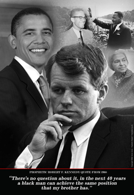 Robert F. Kennedy Prophetic Quote, 1968 Poster