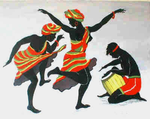 Ebony Dancers I Poster