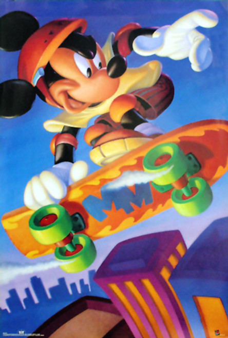 Mickey Mouse: Skateboarding Poster