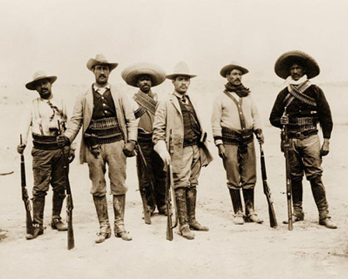 General Emilio Campa and Staff, Mexican Revolution, 1912 Poster