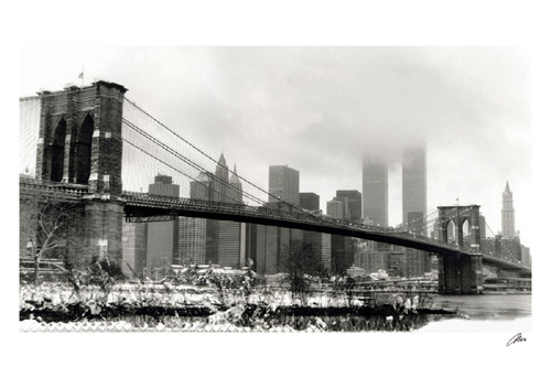 Brooklyn Bridge in Snow Poster