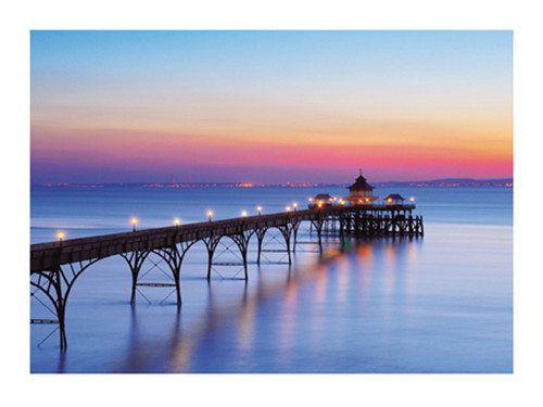 Clevedon Pier, Bristol Channel, England Poster